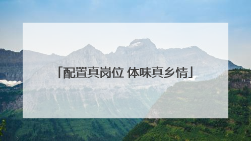 配置真岗位 体味真乡情